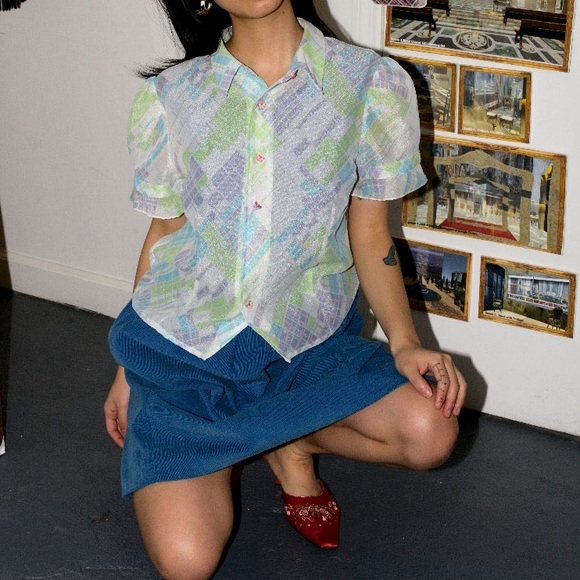 Y2K Button Down Shirt - Picture 1 of 10